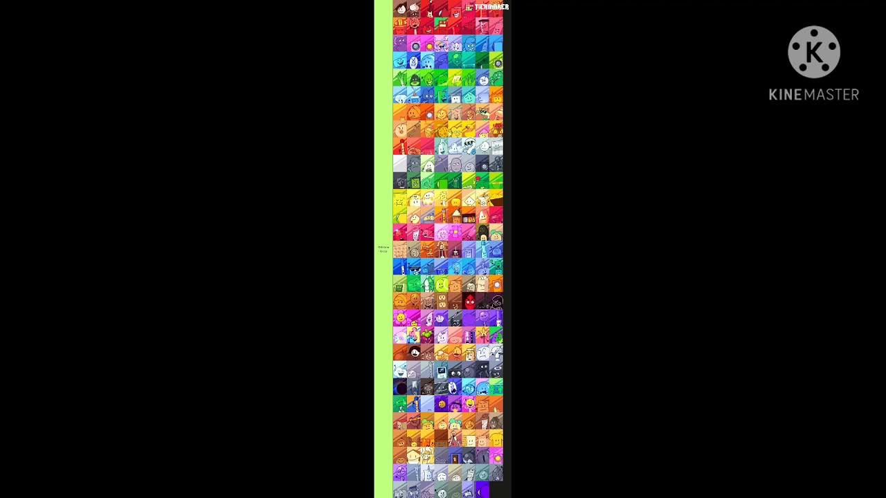 TPOT / BFB Rainbow Order (My Tiremaker List) YouTube