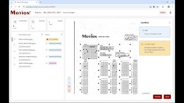 Scan Motion answersheet from web portal