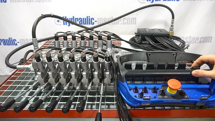 Walvoil DPX 100  7 Sections High Flow + Scanreco RC 400 G2B Maxi 7 linear pads