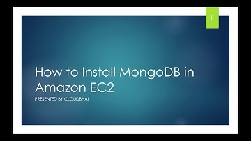 AWS Install Video | How to install MongoDB on Amazon EC2