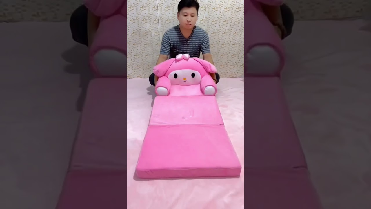 Cute Convertible Sleeper Sofa Bed for Kids 🐯 2-in-1 Folding Cartoon Couch | Perfect for Small Spaces