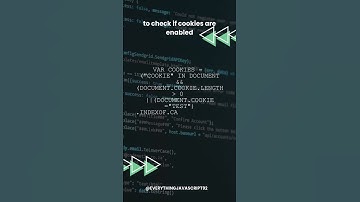 “Check if Cookies are Enabled in JavaScript 🍪 | JS Quick Tip #Shorts”