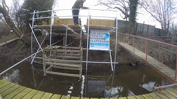The Gentleman Scaffolder creates unique riverside jetty