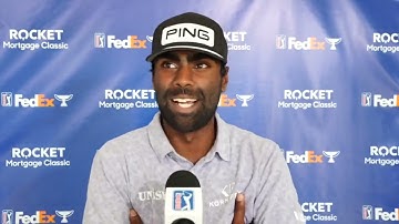 Sahith Theegala Friday Flash Interview 2022 Rocket Mortgage Classic