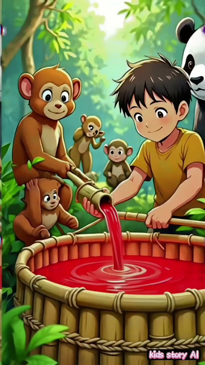 'Nagu & The Magical Pomegranate Tree 🌳🍷 | A Tale of Friendship#shortvideo #viralvideo #snake