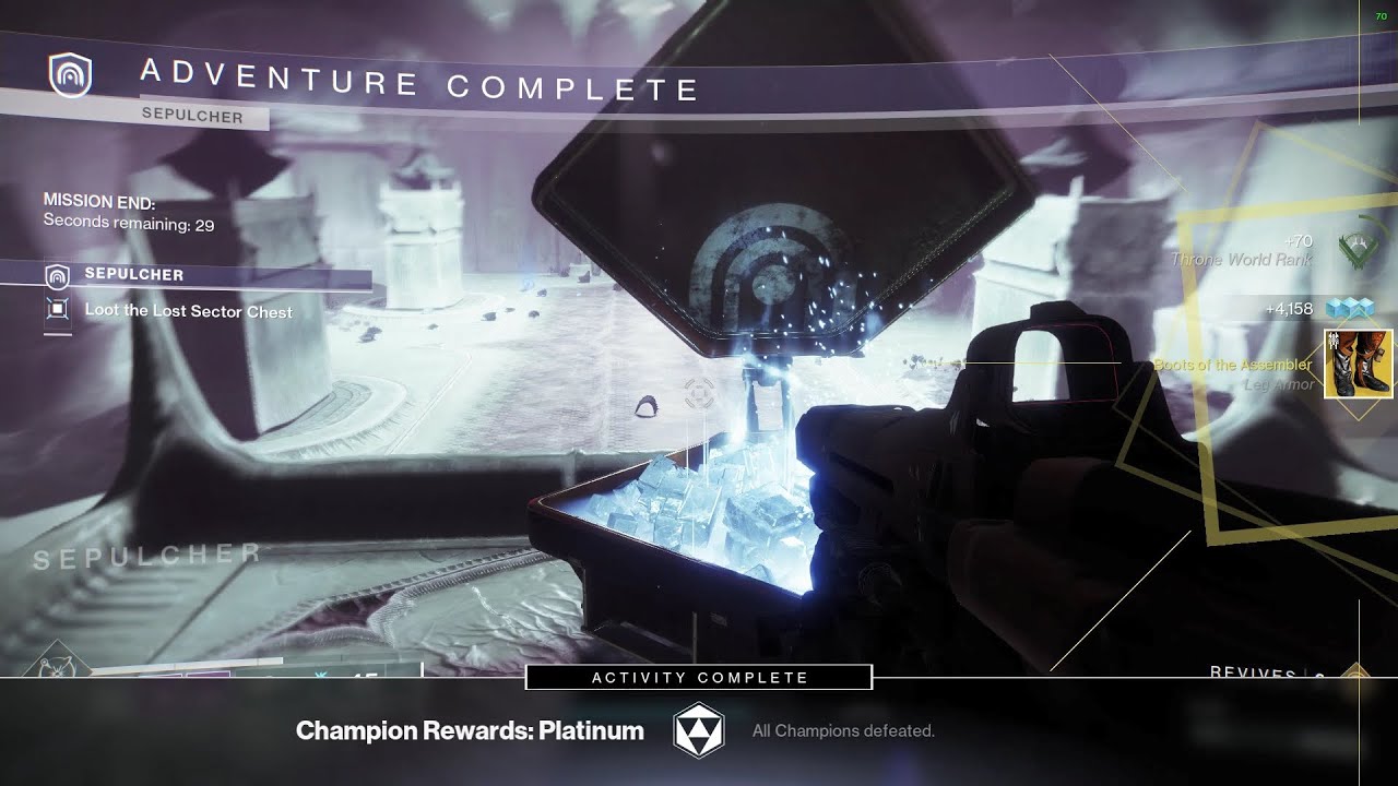 Sepulcher Legend Lost Sector Warlock Solo | Destiny 2 The Throne World Location