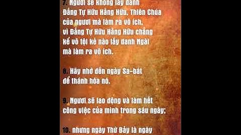 Các Điều Răn của Thiên Chúa (new)