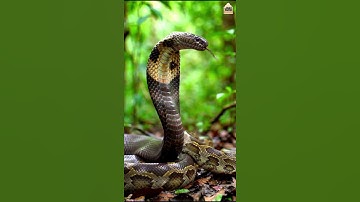 King Cobra ATTACKS Python - Then THIS Happens! #funny #snake #animals #python #shorts #trending