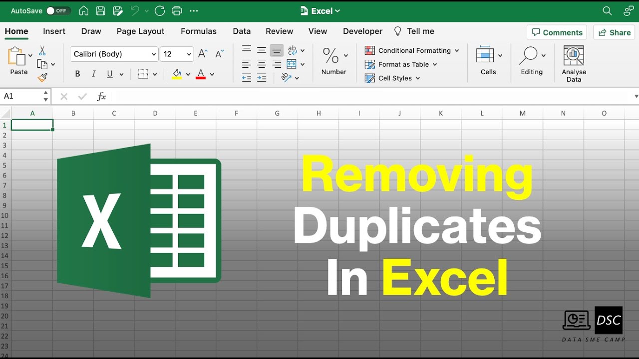 How To Remove Duplicates In Microsoft Excel - YouTube