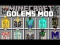 Minecraft MORE GOLEM MOD / BUILD GOLEMS TO FIGHT THE ZOMBIE APOCALYPSE!! Minecraft Mods