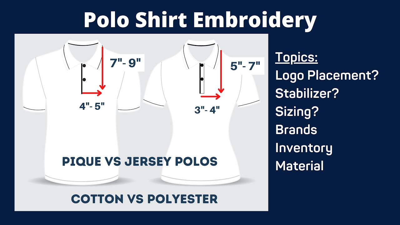 week 7: Polo Shirt Embroidery Full Breakdown - YouTube