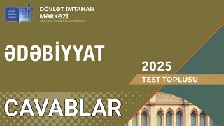 Ədəbiyyat yeni test toplusu cavabları 2025 (DİM)