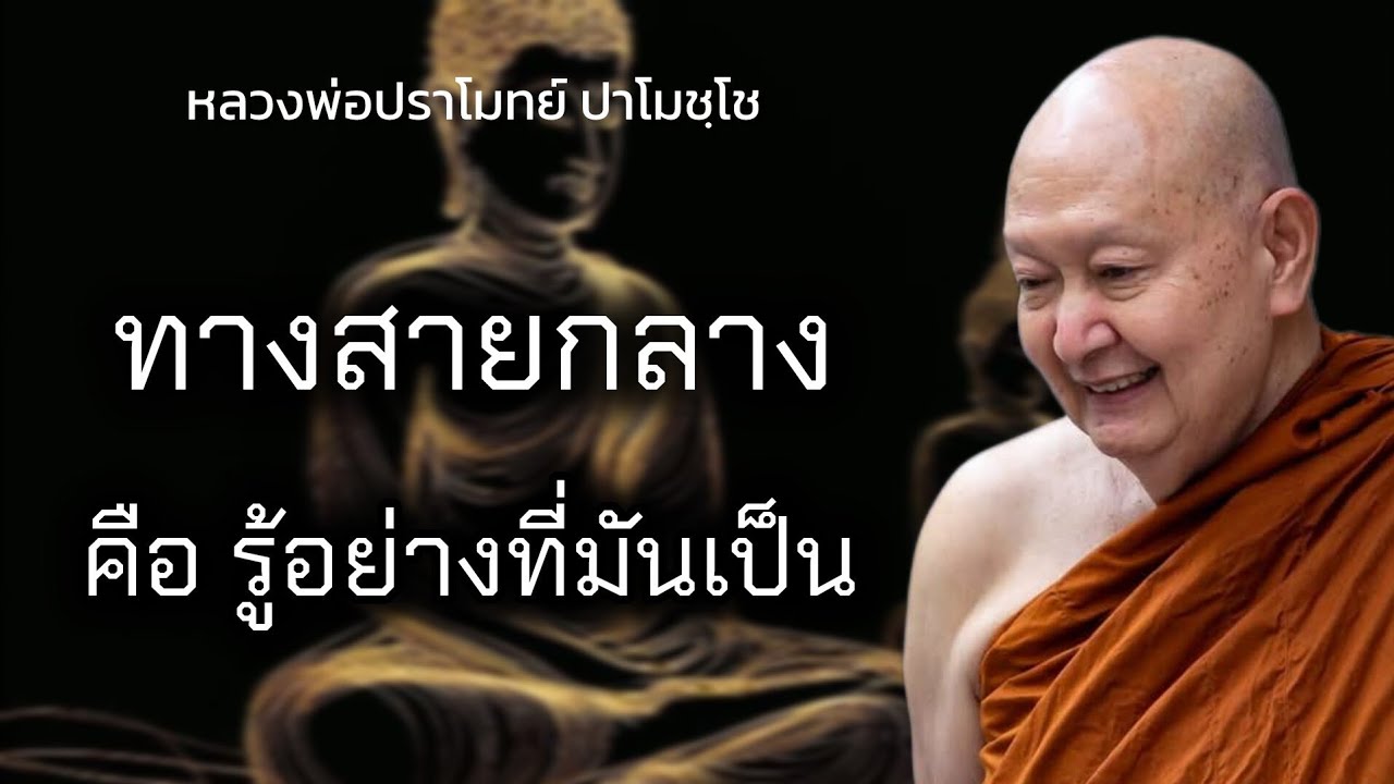 ทางสายกลาง คือ รู้อย่างที่มันเป็น  🌷30 สิงหาคม 2563 #หลวงพ่อปราโมทย์ #วัดสวนสันติธรรม