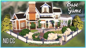 Sims 4 Speed Build - Base Game Suburban Home [No CC!]| Kate Emerald