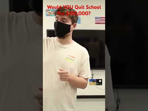 Would You Quit School For 100,000 Shortsfeed Funny Viral