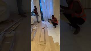 Wooden laminate flooring #fypシ゚viral #home #qualityflooring #diy #anujtiles #interiordesign #floori