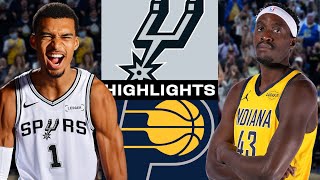Spurs Vs Pacers Full Game Highlights