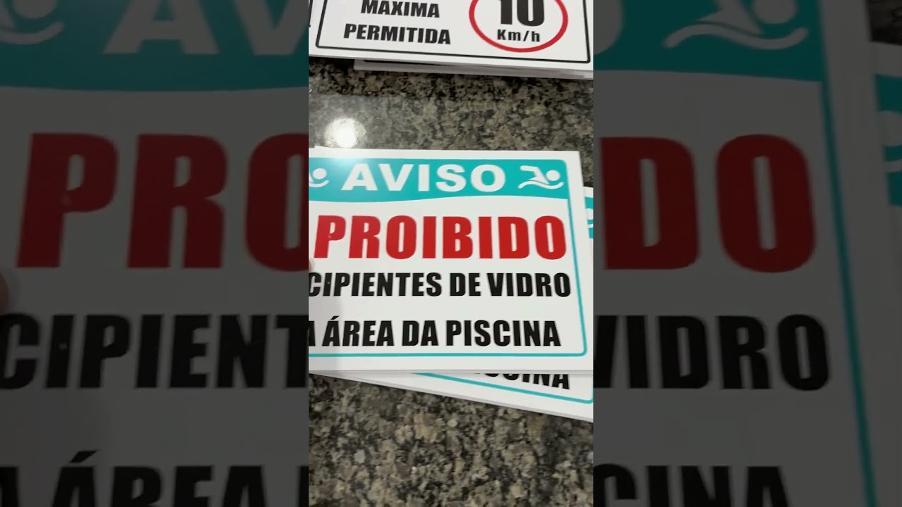 Placa de PVC expandido informativa