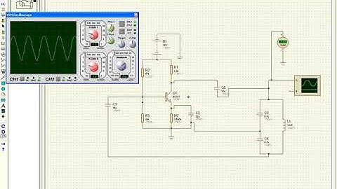 Colpitts Oscillator Using Proteus software