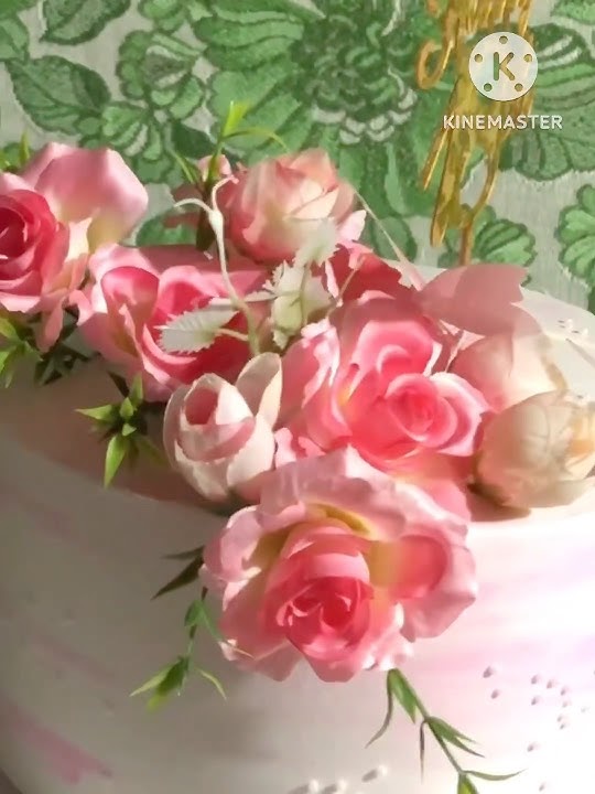 Floral Cake Theme #youtubeshorts #birthdaycake #cakedecorating