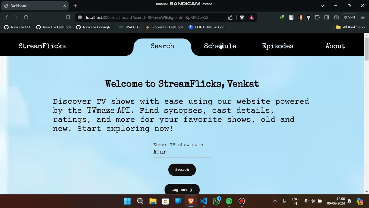 TVseries details website using ExpressJS fetched from TVmaze API
