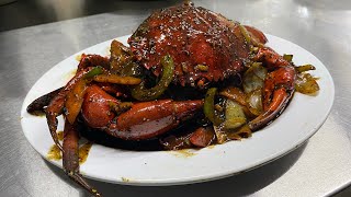 Resep kepiting lada hitam ala restaurant mantullll😎|| part 2