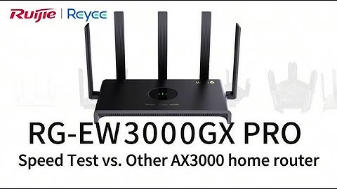 RG-EW3000GX PRO Speed Test vs. Other AX3000 Home Router