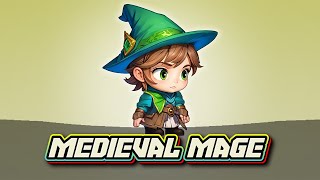 Medieval Mage 2D Animated Character Spriter || #2dcharacteranimation #2dcharacter #2dcharacterdesign