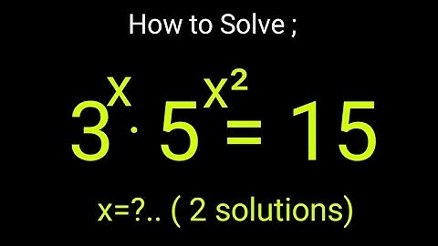USA Challenging Exponential Equation | Two Solutions | Find x