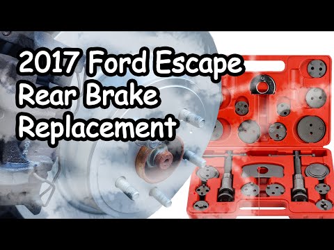 2017 Ford Escape Rear Brake Replacement - YouTube