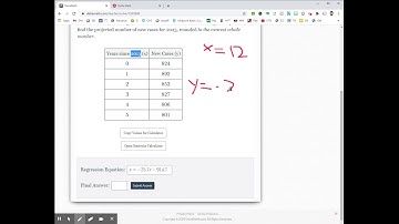 Delta Math Linear Regression Example 2 Crime Rates