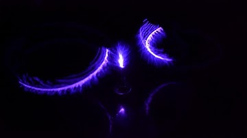 Strange attractors generated by plasma around Tesla coil