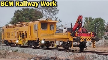 BCM Railway work | Railway track screening Machine Indian railway
