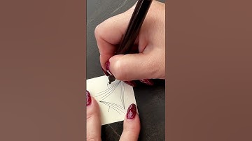 Howto - #elmu tangle on bijou tile #zentangle #zendoodling #zentangleart #урокирисования