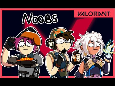 NOOBS JOGANDO VALORANT PT 1 (ft. Mikaru e Caludam)