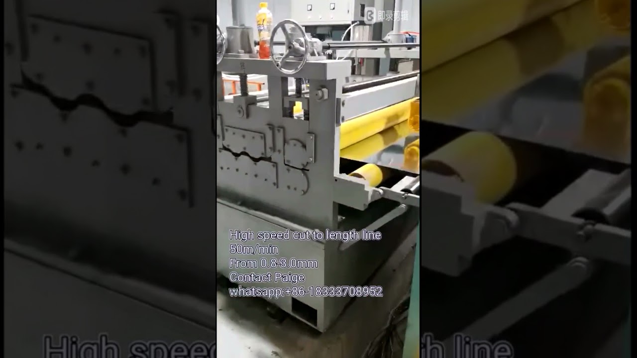 High Speed Cut to length Line--roll forming machine line