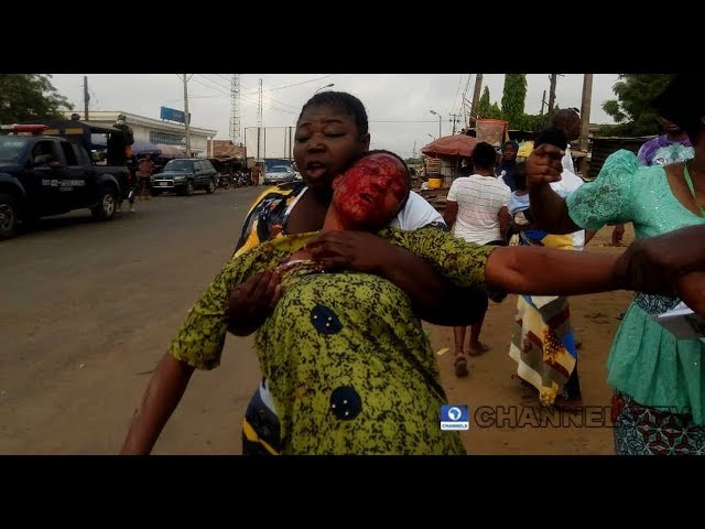 Image result for Woman Stabs Female Voter In The Face With Bottle In Osun