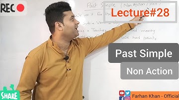 Past Simple | State | Non Action Verbs in English Grammar | Lesson#28