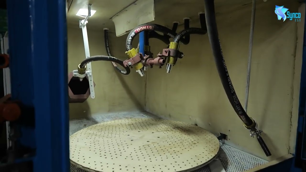 Continous Pressure Blasting machine with non stop blasting operation.