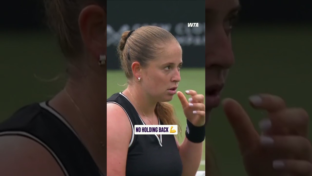 Roaring back 👏 Jelena Ostapenko continues to fight for her place in the Eastbourne final!