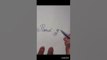 "Poorvi Yadav" Cursive Handwriting ||Calligraphy || Viewer