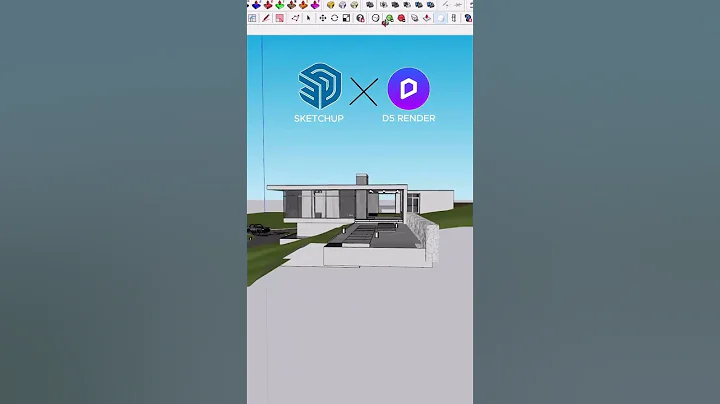 SketchUp + D5 Render Make this beauty 😍#architecture  #shorts #design #3dmodeling