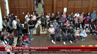 Certificate Presentation - Senator Shelly V. Calvo - May 26, 2026   4pm