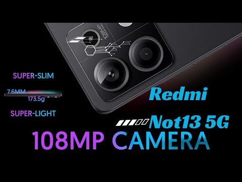 Redmi Note 13 5G Stealth Black, 6GB RAM, 128GB Storage 5G Ready 120Hz Bezel Less AMOLED 7 mm S