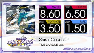 【GITADORA】 Spiral Clouds (MASTER ~ BASIC) Drum
