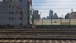 7412호 디젤기관차 부산진발 옥계행 3696 컨테이너 화물열차