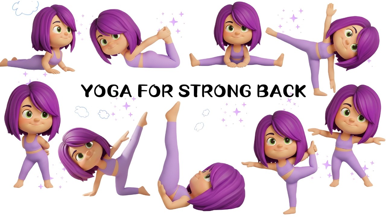 Yoga for Strong Back For Kids | Improve Strength and Posture | Yoga For Children