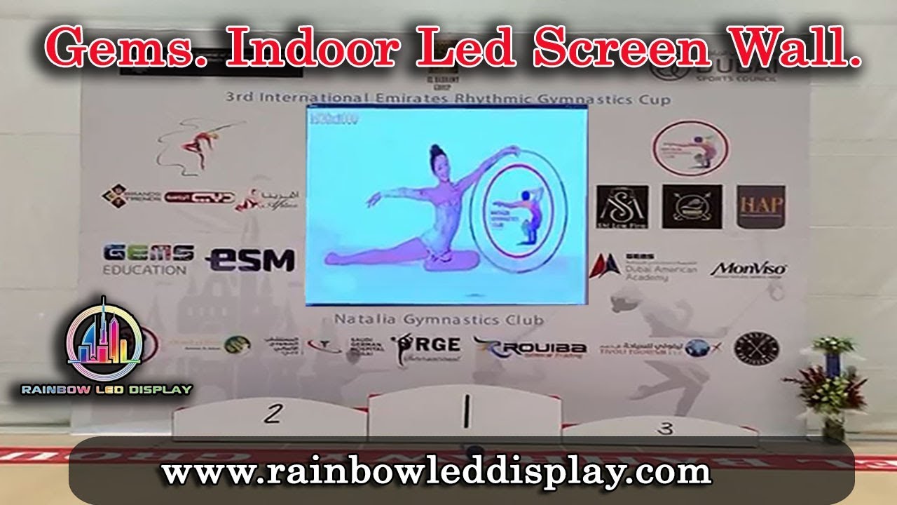 GEMS Dubai American Academy rental Indoor Led Screen  Rainbow Led Display