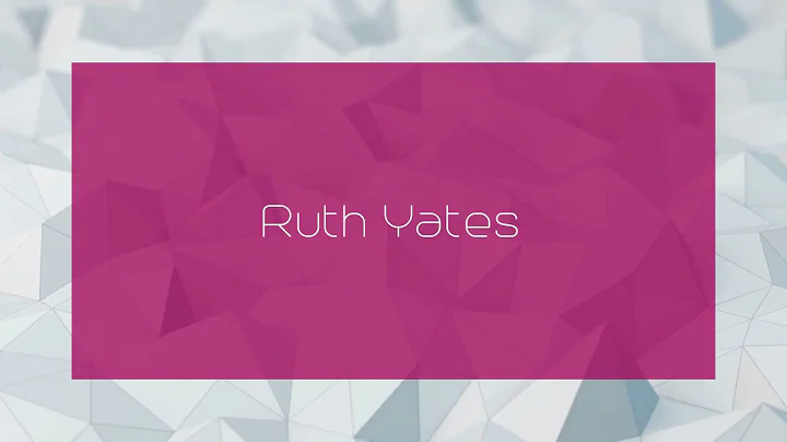 Ruth Yates - appearance
