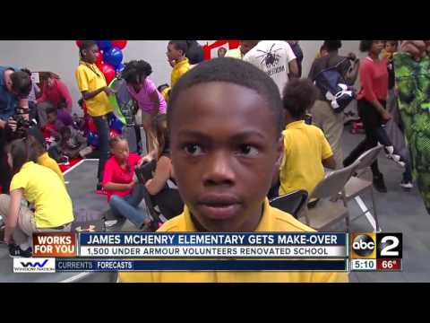 James McHenry Elementary School gets a makeover courtesy of Under Armour